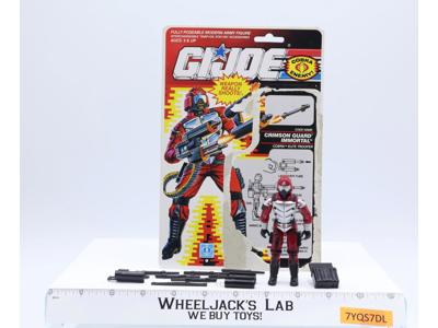 Crimson Guard Immortal V1 100% Complete 22 Cardback G.I. Joe 1991 Hasbro Figure