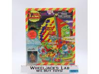 Toxic Turf Surfer Toxic Crusaders 1991 Playmates Figure Vehicle NEW MIB