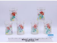 Lot of 6 Double Wall Glitter Charm Tumblers The Little Mermaid Selandia Disney