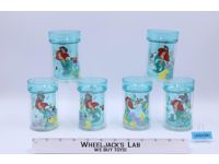 Lot of 6 Double Wall Glitter Charm Tumblers The Little Mermaid Selandia Disney
