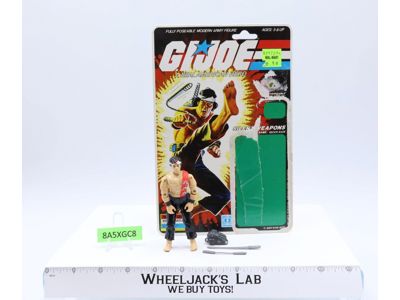 Quick Kick V1 Complete W/Cardback G.I. Joe 1985 Hasbro Vintage Action Figure