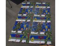 G.I. Joe Twin Bedspread Fleece Blanket 2003 Hasbro 66" x 90"