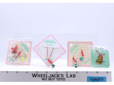 Earrings Brooch Necklace Bracelet Set The Little Mermaid Disney Store NEW