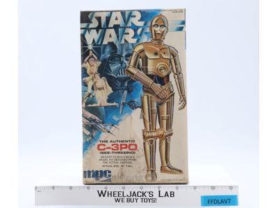 The Authentic C-3PO See-Threepio Star Wars 1977 MPC 10" Model Kit NEW SEALED