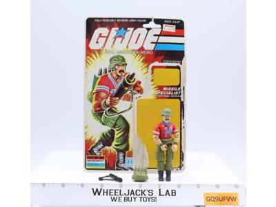 Bazooka V1 100% Complete 34 Cardback 1985 G.I. Joe Hasbro Vintage Action Figure