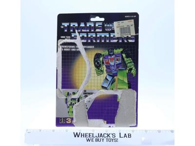 Scrapper Cardback Vintage 1985 G1 Transformers Action Figure