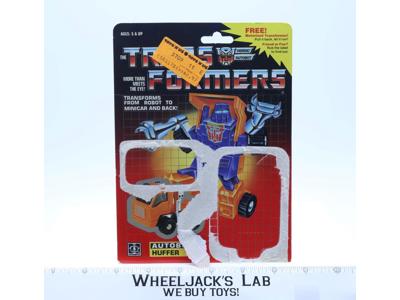 Huffer Cardback 1984 Vintage Hasbro G1 Transformers Action Figure
