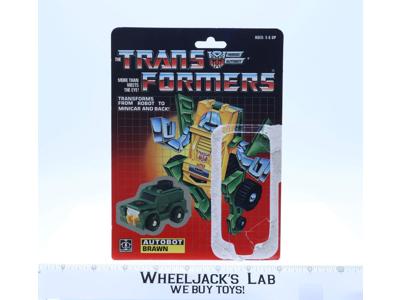 Brawn Cardback 1984 Vintage Hasbro G1 Transformers Action Figure