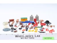 Mixed LOT Matchbox Site Hut Plastic Plus Soldier Ships Feed Saddles Etc. Vintage