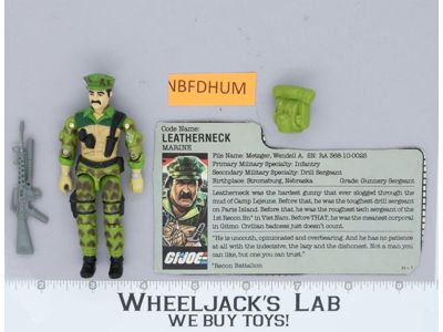 Leatherneck V1 100% Complete G.I. Joe 1986 Hasbro Vintage Action Figure