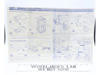 Night Blaster 1989 ORIGINAL Instructions / Blueprints G.I. Joe Action Figure