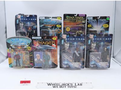 Lot of 8 Star Trek 1990's Playmates Action Figures NEW SEALED