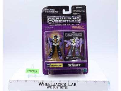 Skywarp Heroes of Cybertron HOC Transformers 2001 Hasbro NEW MOSC SEALED