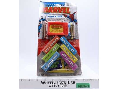 Marvel Super Heroes TV View N Color 1990 Gordy NEW MOSC