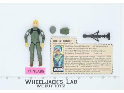 Short-Fuze V1.5 Swivel Arms RED CARD BACK 100% Complete G.I. Joe 1983 Hasbro