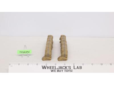 (2) Sandbag Walls Zulu Wars Mealie Elastolin Lineol 7.25" Toy Soldiers