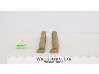 (2) Sandbag Walls Zulu Wars Mealie Elastolin Lineol 7.25" Toy Soldiers