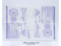 Cobra Water Moccasin 1984 ORIGINAL Instructions / Blueprints G.I. Joe Vehicle