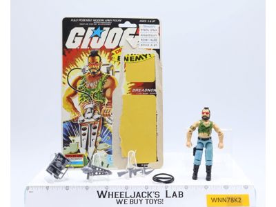 Ripper V1 100% Complete 34 Cardback 1985 G.I. Joe Hasbro Vintage Action Figure