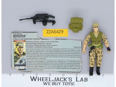 Repeater V1 100% Complete G.I. Joe 1988 Hasbro Vintage Action Figure