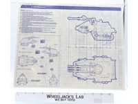 Cobra H.I.S.S. II 1989 ORIGINAL Instructions/Blueprints G.I. Joe Hasbro Vehicle