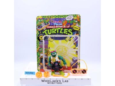 Rappin' Mike 100% Complete W/Card *UNPUNCHED* TMNT Playmates Action Figure