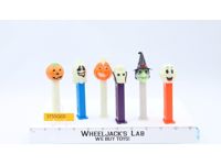 Lot of 6 Vintage Halloween Glow in the Dark Pez Candy Dispensers
