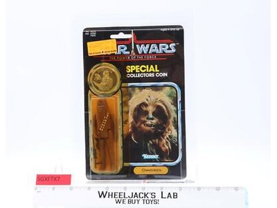 Chewbacca W/ Coin CAS GRADED 85 85/85/85 Star Wars POTF 92 Back-A 1984 Kenner