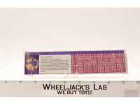 Cyclonus Action Figure Tech Spec 1986 Vintage Hasbro G1 Transformers