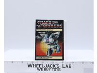 Jazz Action Figure Instruction Manual Booklet 1985 Hasbro G1 Transformers