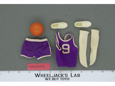 Big Jim Basketball Uniform /w/Ball 100% Complete 1971 Vintage Accessories