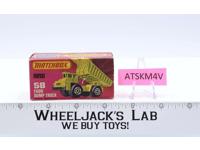Faun Dump Truck No. 58 Lesney NEAR MINT Superfast Matchbox 1976 W/Box England