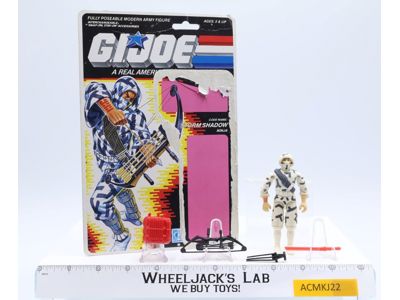 Storm Shadow V2 100% Complete 34 Cardback 1988 G.I. Joe Hasbro Vintage Figure