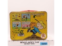 Peanuts/Charlie Brown Metal Lunch Box 1966 Thermos Brand Vintage NO THERMOS