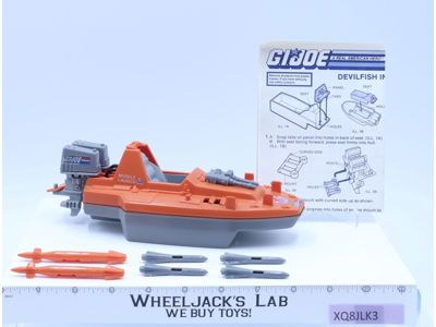 Devilfish 100% Complete G.I. Joe Hasbro 1986 Vintage Vehicle Action Figure