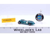 Twinmill Spectraflame Aqua Green 1969 Redline Hot Wheels Mattel Vintage w Button