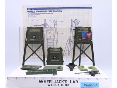 Watch Tower 100% Complete 1984 G.I. Joe Hasbro Action Figure Vintage