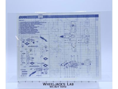 Tiger Rat 1988 ORIGINAL Instructions / Blueprints G.I. Joe Hasbro Action Figure