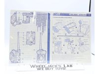 Cobra Maggot 1987 ORIGINAL Instructions/Blueprints G.I. Joe Hasbro Action Figure
