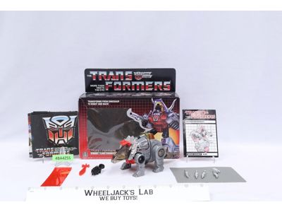 Slag 100% Complete W/BOX & INSERT 1985 Vintage G1 Transformers Hasbro Figure