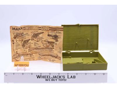 Stagecoach Pistol CASE ONLY Marx 1974 Vintage Western Cowboy Historic Guns