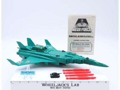 Backlash Air Assault Rapid Deployer Complete Mega Force 1989 Kenner Vehicle
