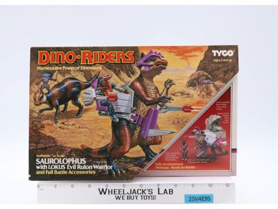 Saurolophus 100% Complete W/Box Dino Riders 1987 Tyco Action Figure NEW MIB
