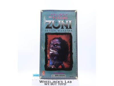 Zuni Fetish Warrior Trilogy of Terror 2004 Majestic Studios 13" Replica NEW MISB