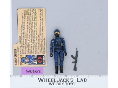 Cobra Officer V1 Straight Arm 100% Complete G.I. Joe 1982 Hasbro Vintage Figure