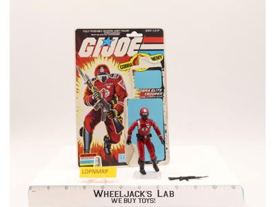 Crimson Guard 100% Complete With Card V1 GI Joe Figure 1985 Vintage Hasbro