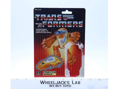 Wheelie Cardback Vintage 1986 G1 Transformers Hasbro Action Figure