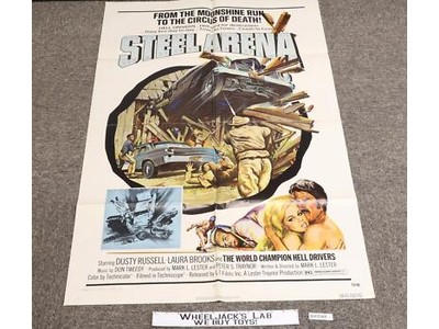Steel Arena Dusty Russell Laura Brooks Original 1973 Movie Poster 41 x 27