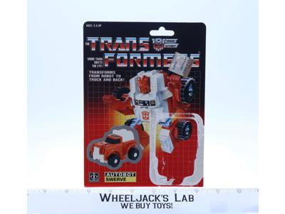Swerve Cardback 1985 Vintage Hasbro G1 Transformers Action Figure