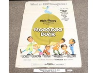 $1,000,000 Duck Walt Disney Original 1971 Movie Poster 41 x 27
